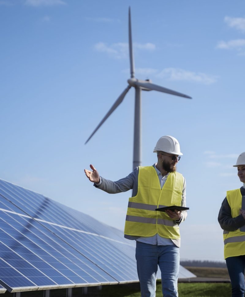 engineers-talking-about-solar-pannels-medium-shot